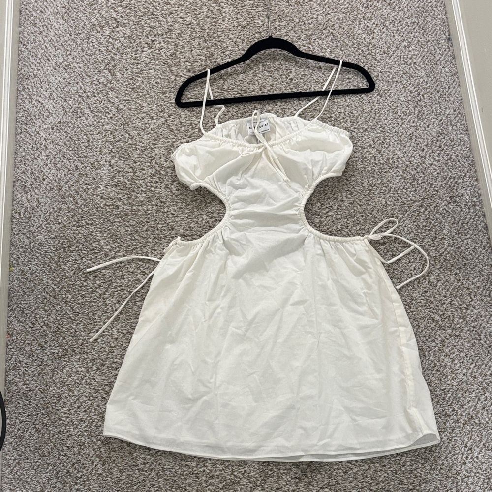Sabo Skirt white cutout dress NWT L